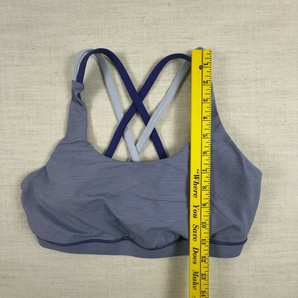 Lululemon Energy Bra Wee Stripe Bruised Berry Cool Breeze Bruised Berry